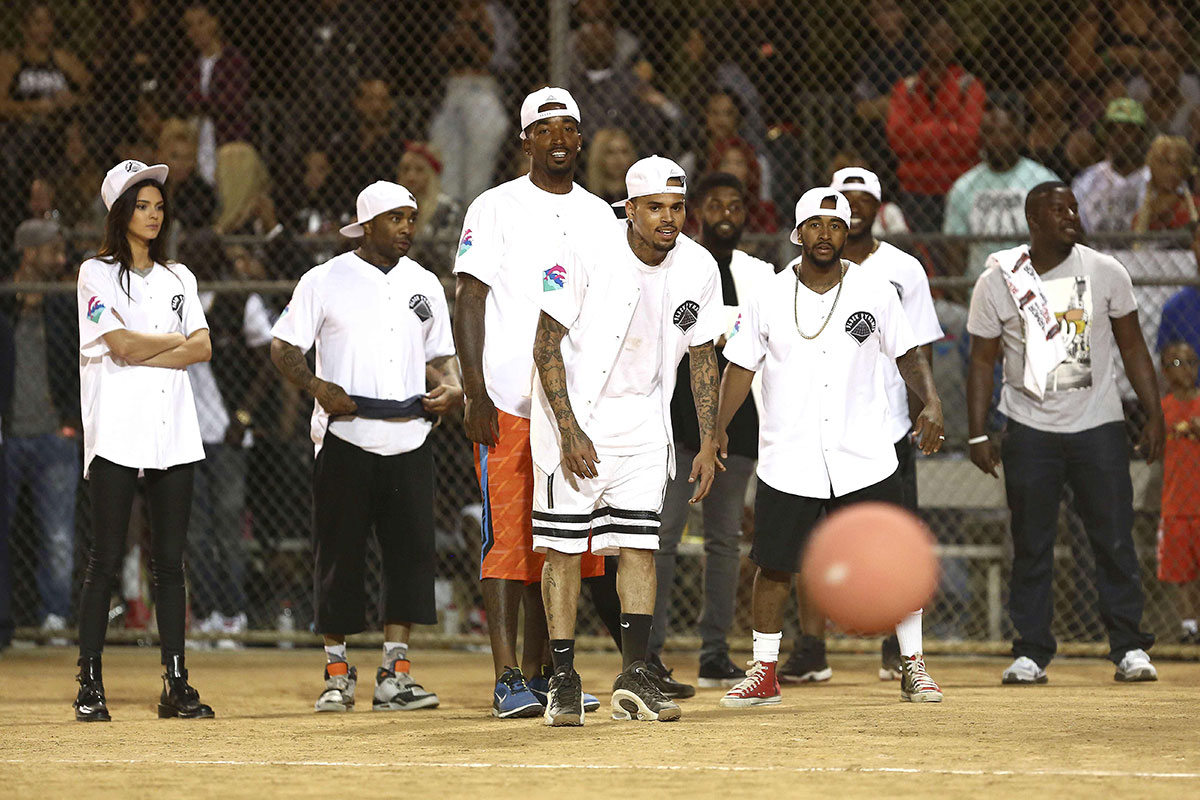 Kylie and Kendall Jenner attend Kick’N It For Charity Celebrity Kick Ball Game