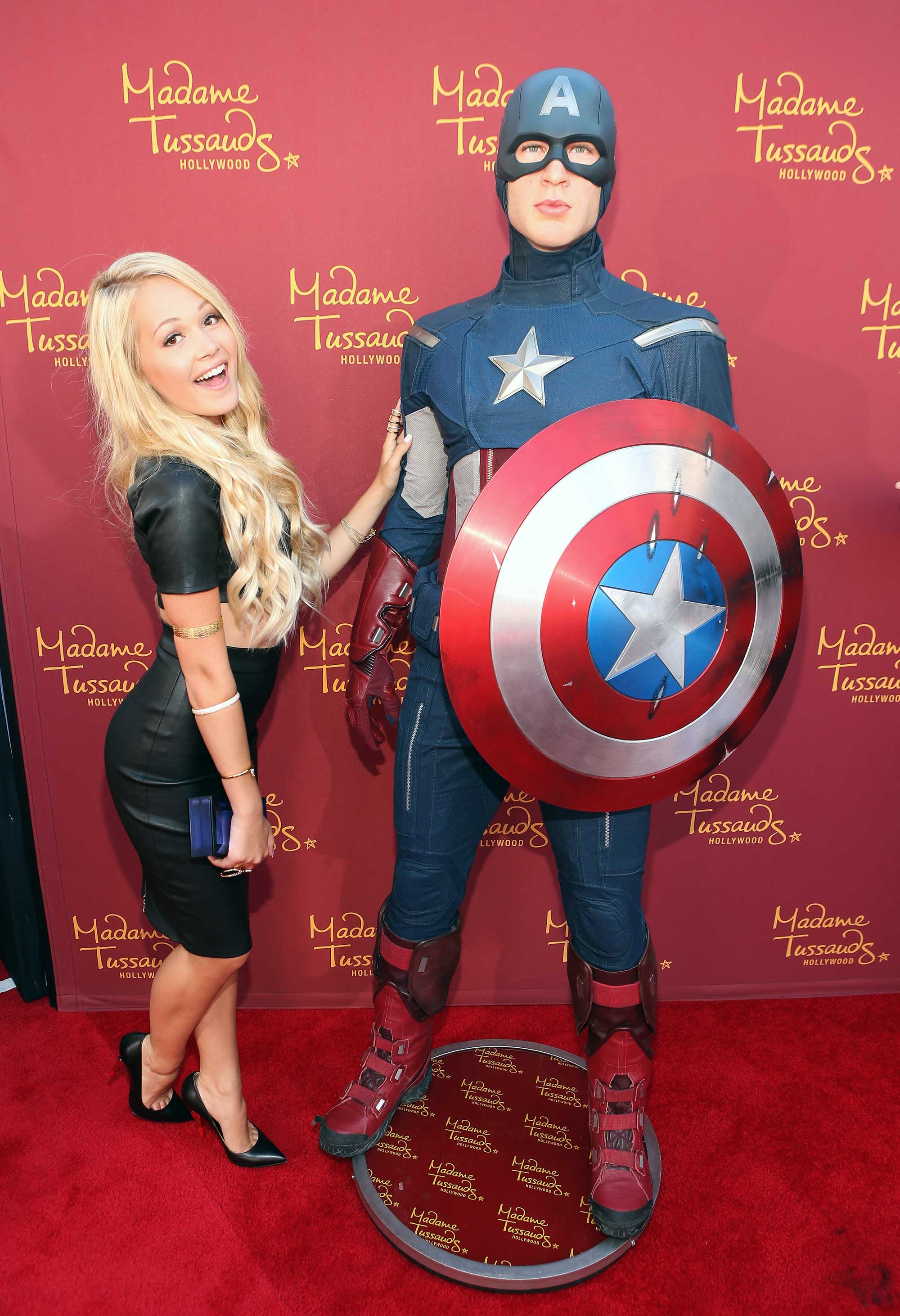 Kelli Berglund attends the premiere of Marvel’s Guardians Of The Galaxy