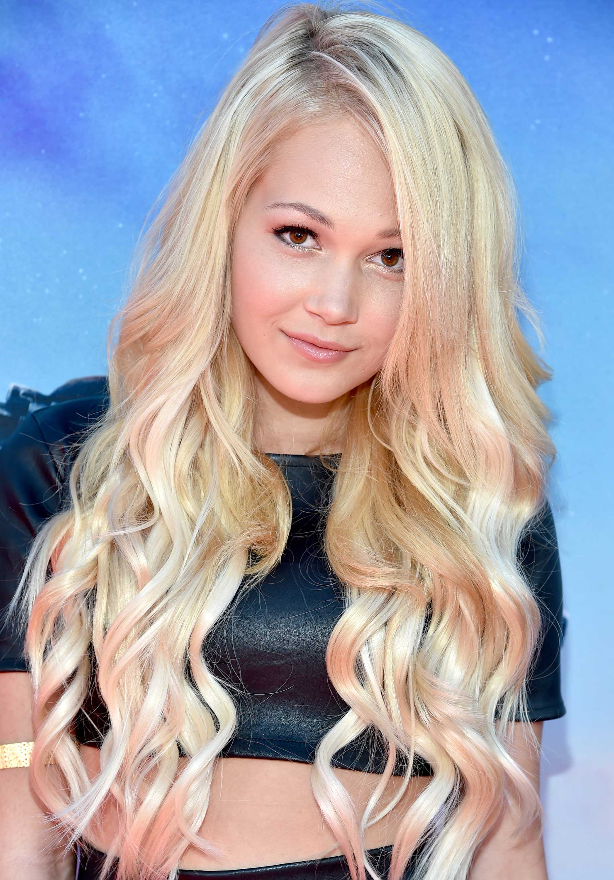 Kelli Berglund attends the premiere of Marvel’s Guardians Of The Galaxy