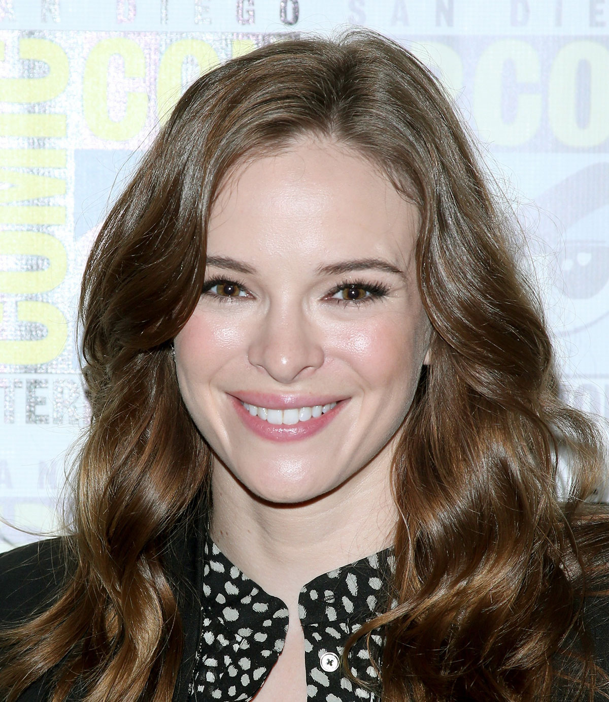 Danielle Panabaker attends The Flash press line during Comic-Con