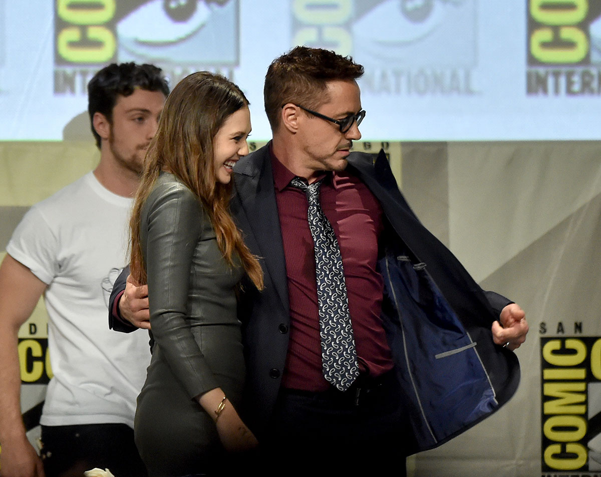 Elizabeth Olsen attends Avengers Age of Ultron Press Line at Comic-Con