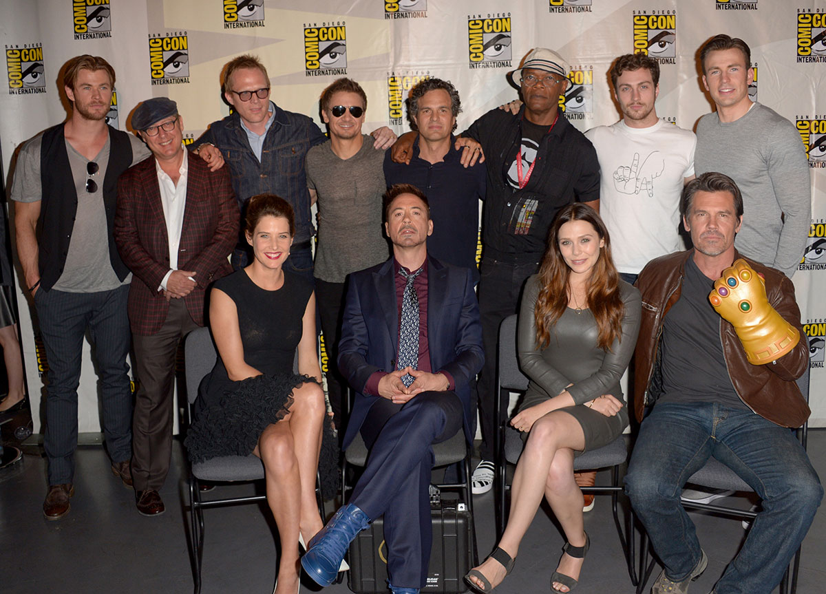 Elizabeth Olsen attends Avengers Age of Ultron Press Line at Comic-Con