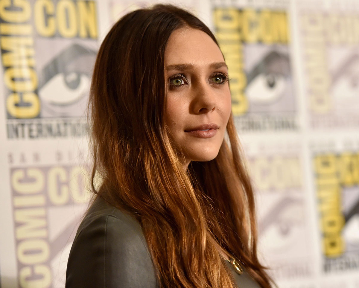 Elizabeth Olsen attends Avengers Age of Ultron Press Line at Comic-Con