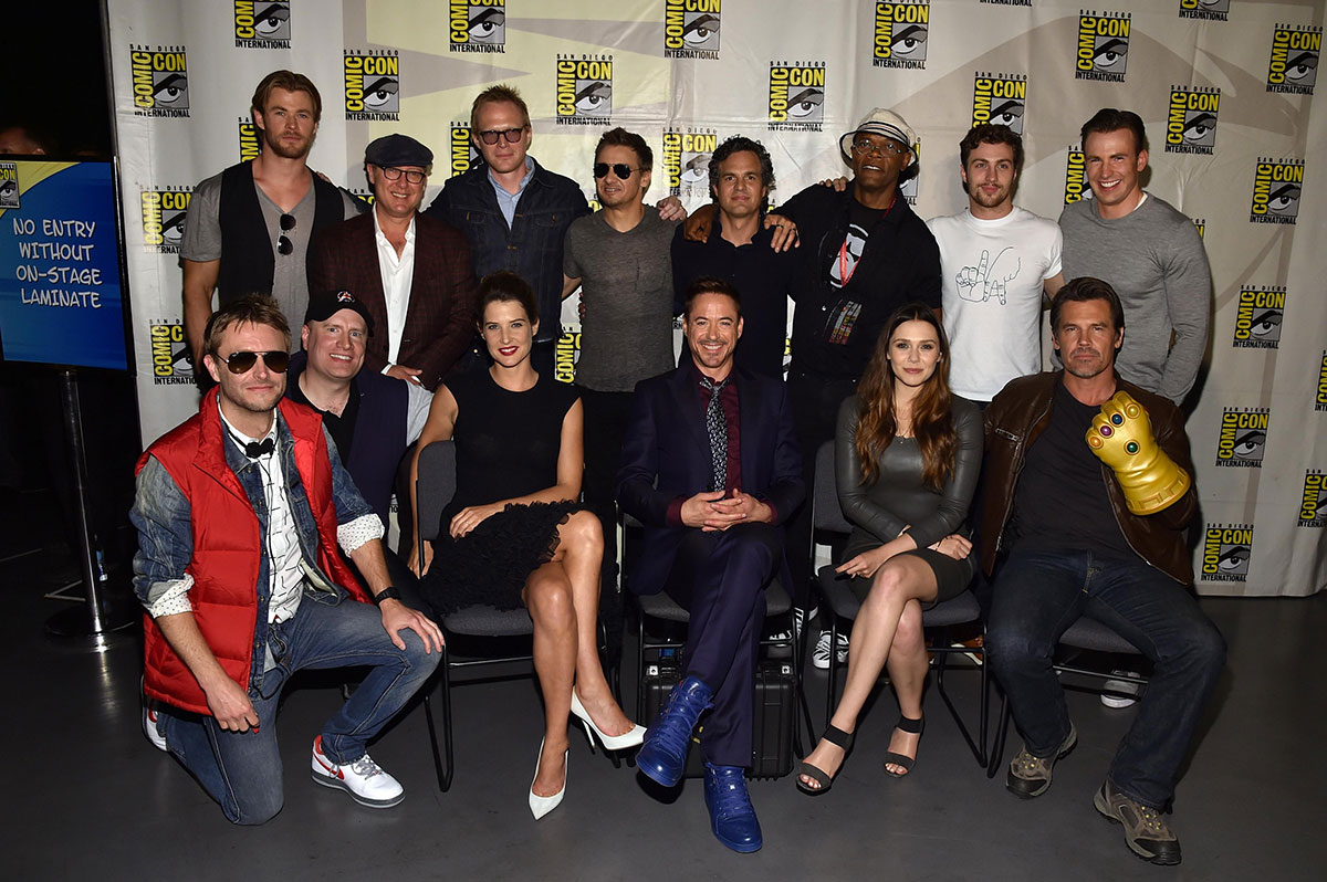 Elizabeth Olsen attends Avengers Age of Ultron Press Line at Comic-Con