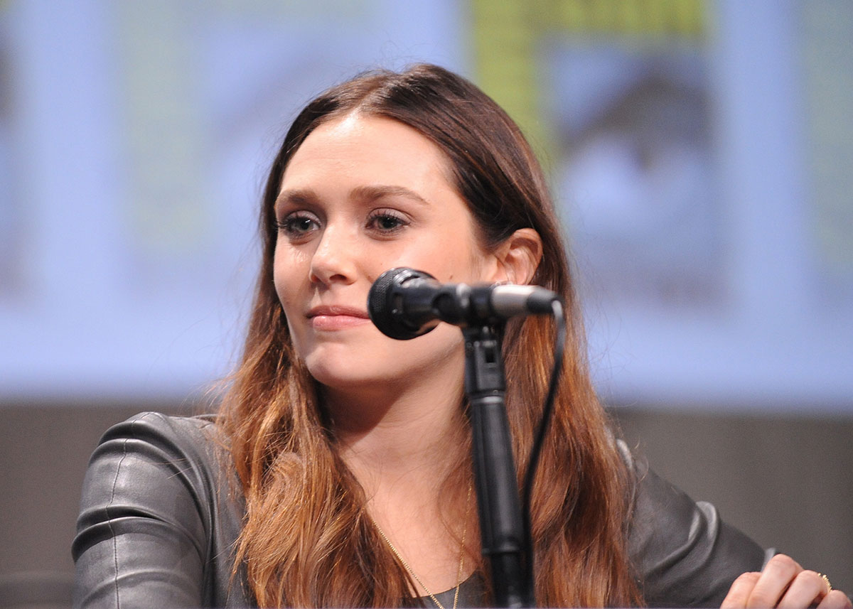 Elizabeth Olsen attends Avengers Age of Ultron Press Line at Comic-Con