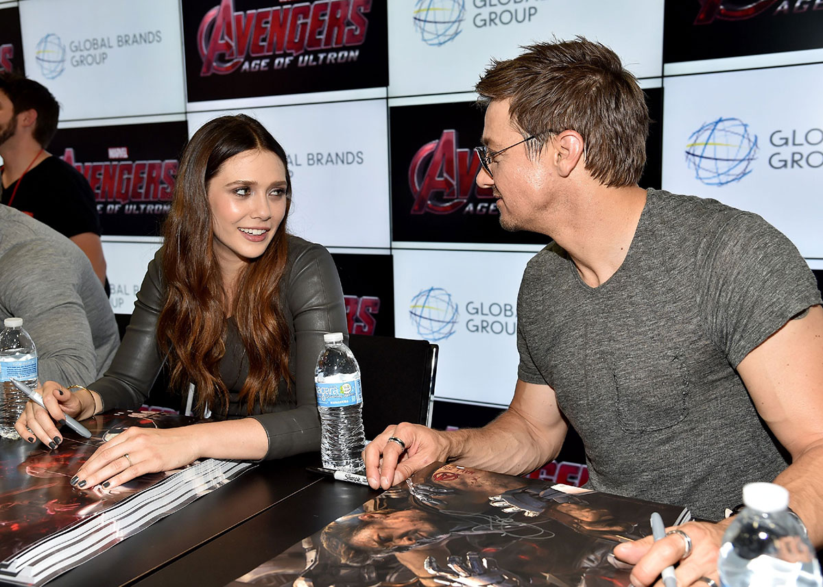 Elizabeth Olsen attends Avengers Age of Ultron Press Line at Comic-Con