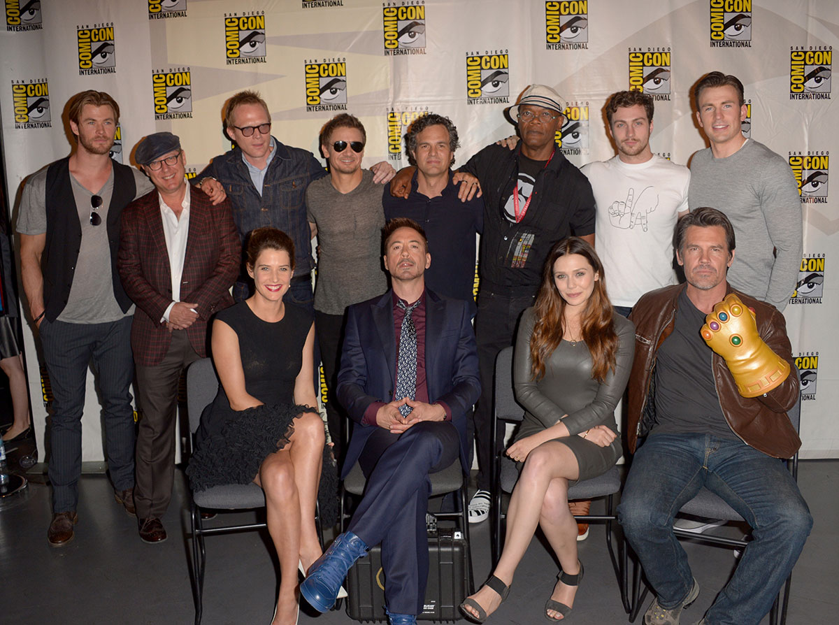 Elizabeth Olsen attends Avengers Age of Ultron Press Line at Comic-Con