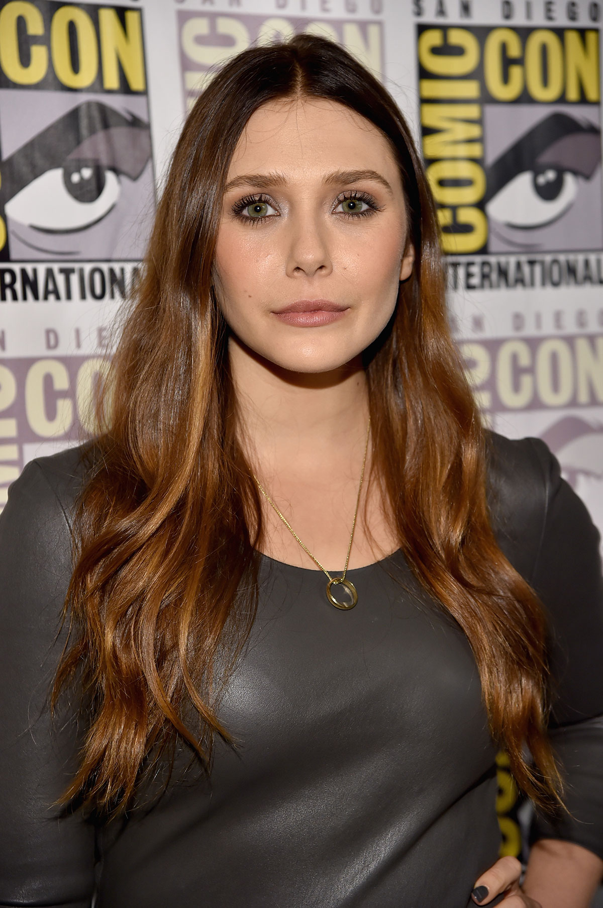 Elizabeth Olsen attends Avengers Age of Ultron Press Line at Comic-Con