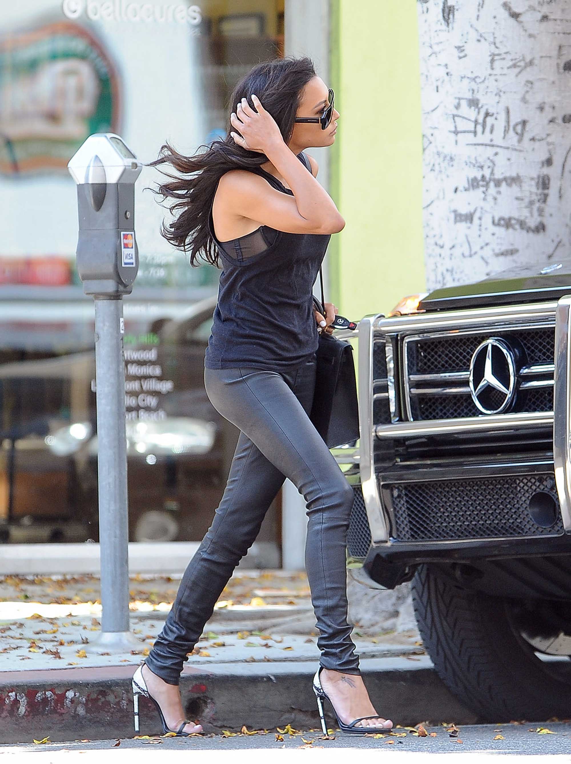 Naya Rivera running errands in West Hollywood