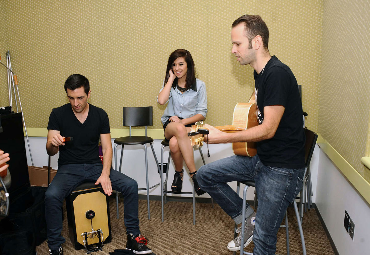 Christina Grimmie at Radio Disney in LA