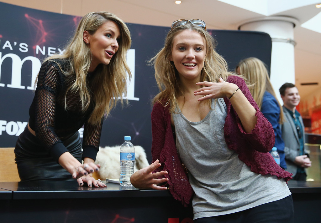 Jennifer Hawkins poses at Australia’s Next Top Model auditions