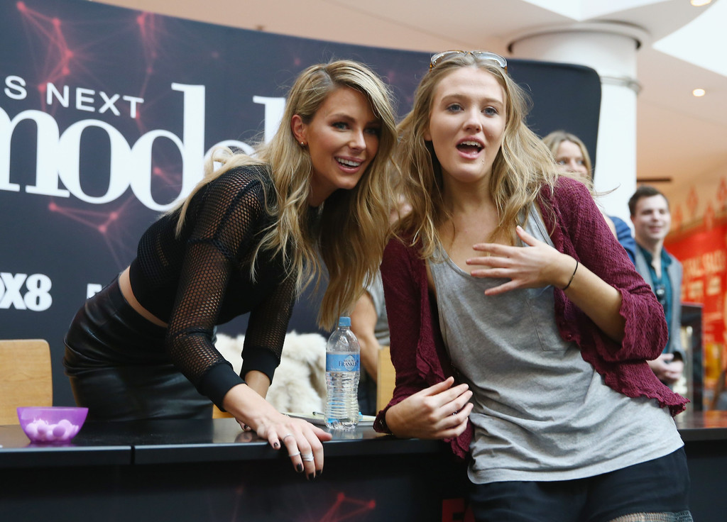 Jennifer Hawkins poses at Australia’s Next Top Model auditions