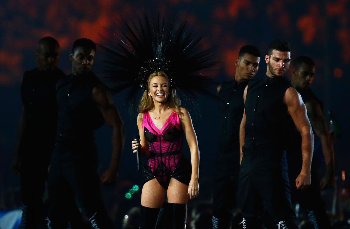 Kylie Minogue performs during Closing Ceremony for Glasgow 2014 Commonwealth Games