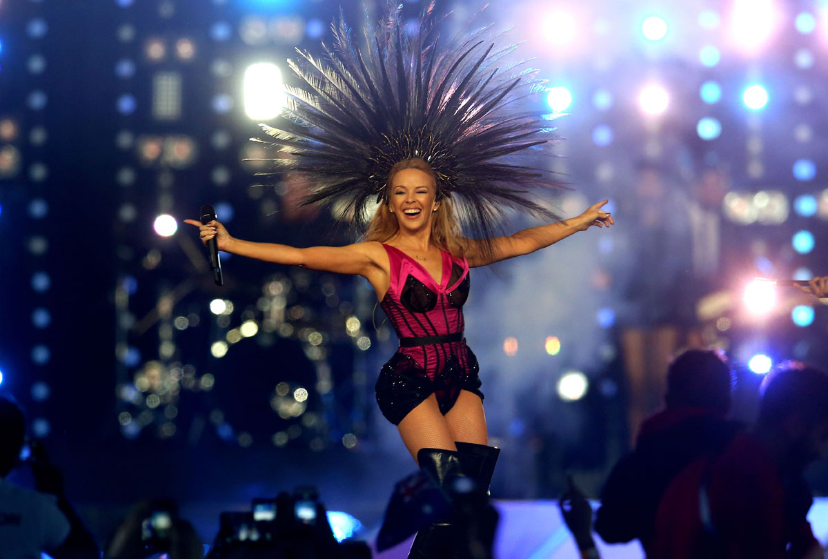Kylie Minogue performs during Closing Ceremony for Glasgow 2014 Commonwealth Games