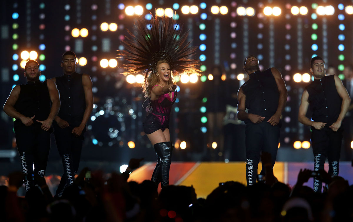 Kylie Minogue performs during Closing Ceremony for Glasgow 2014 Commonwealth Games
