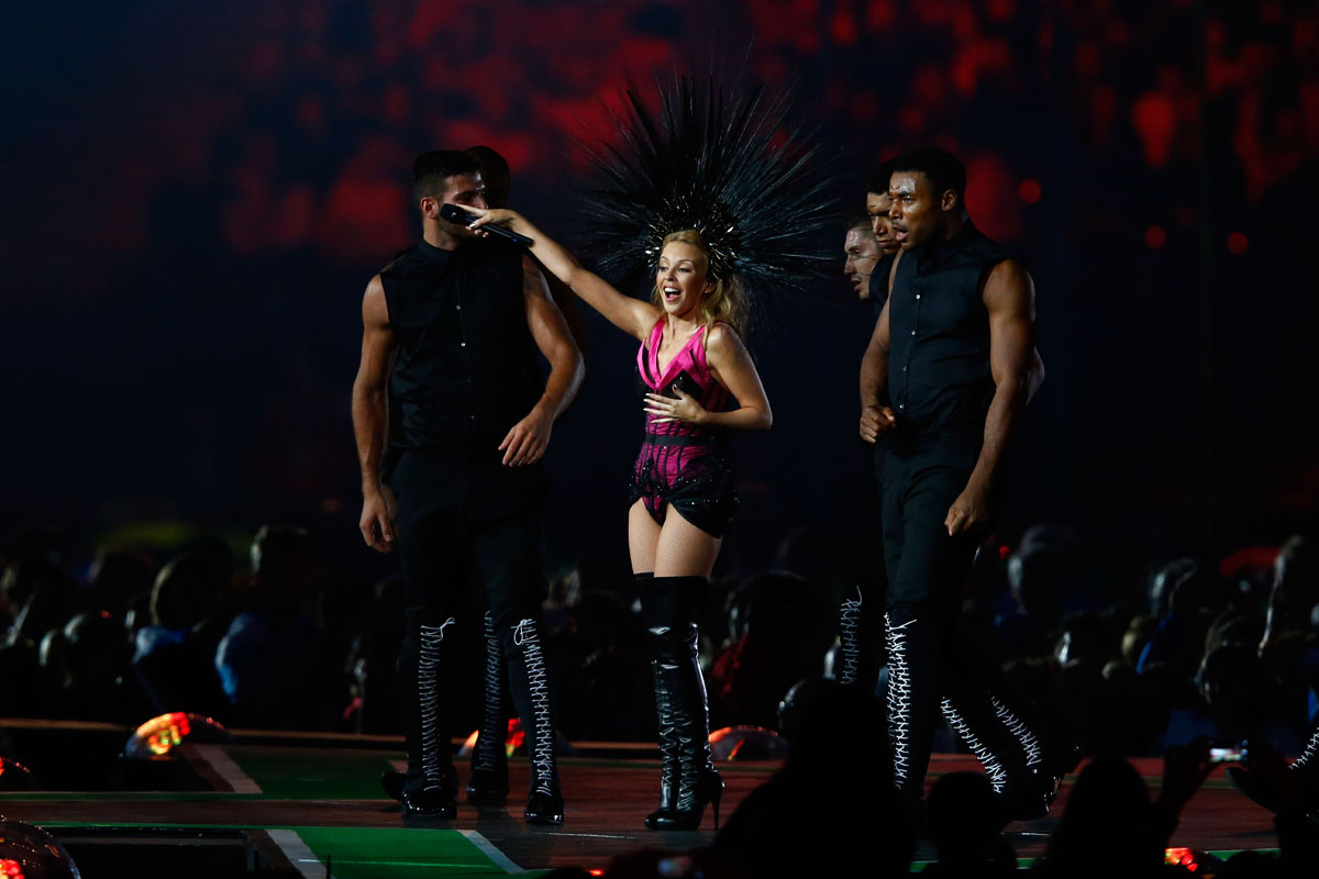 Kylie Minogue performs during Closing Ceremony for Glasgow 2014 Commonwealth Games