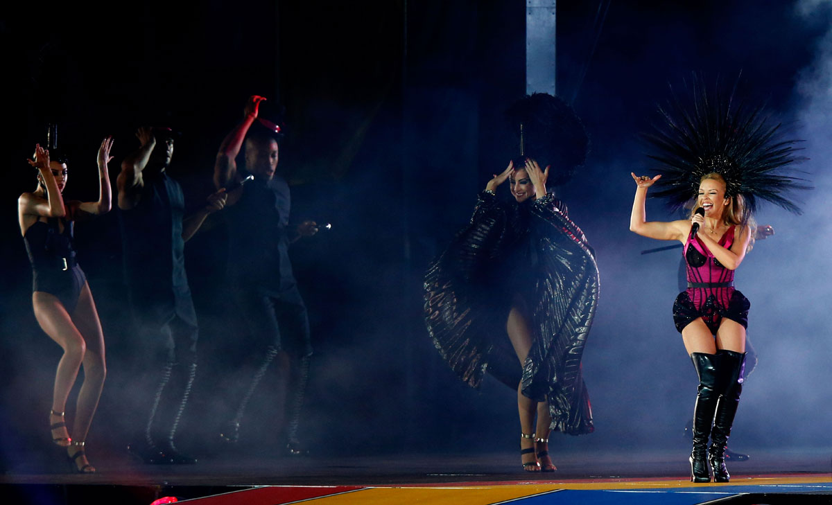 Kylie Minogue performs during Closing Ceremony for Glasgow 2014 Commonwealth Games