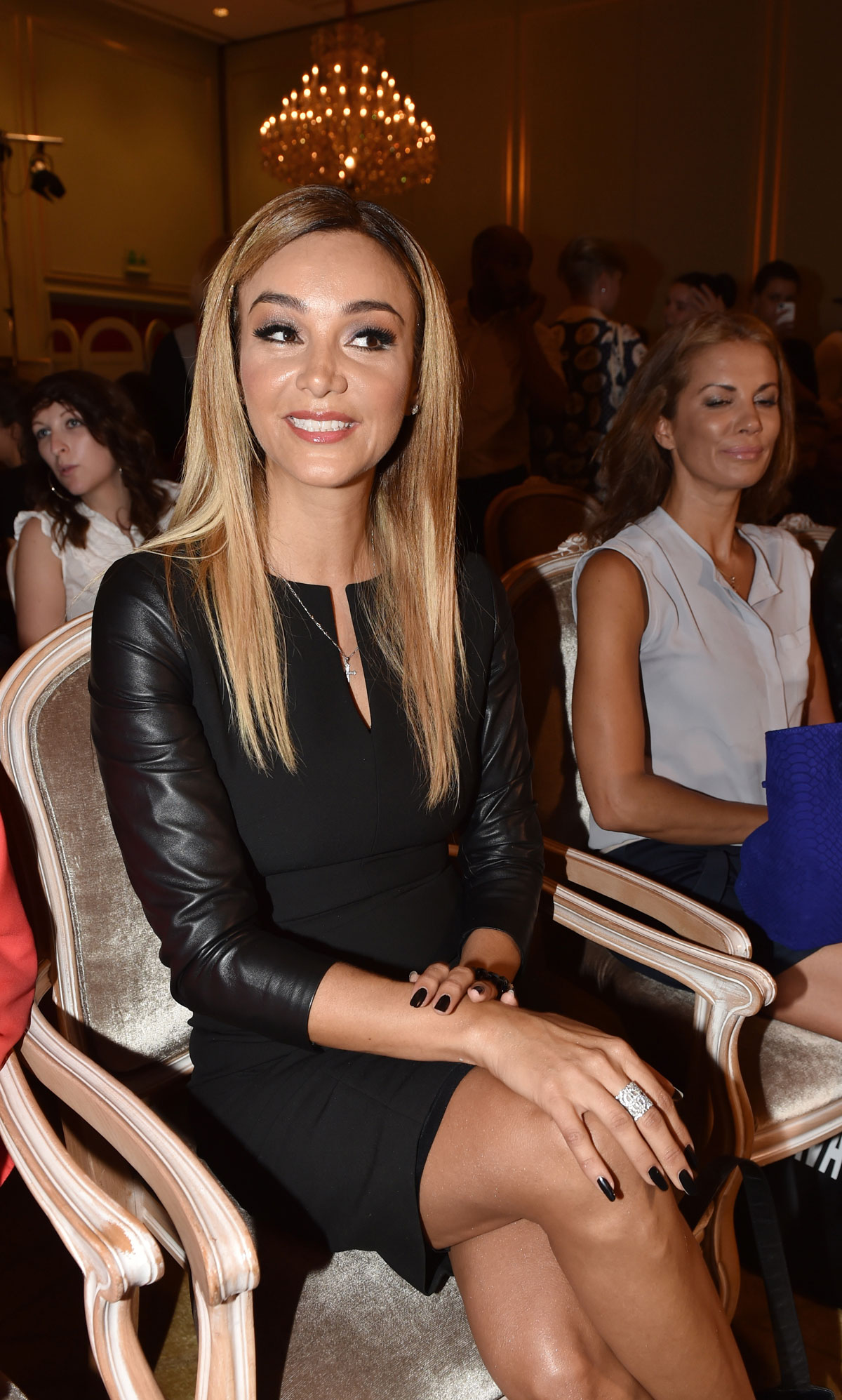 Verona Pooth attends Mercedes-Benz Fashion Week