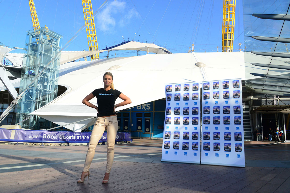 Amy Willerton attends Divergent DVD Launch Photocall