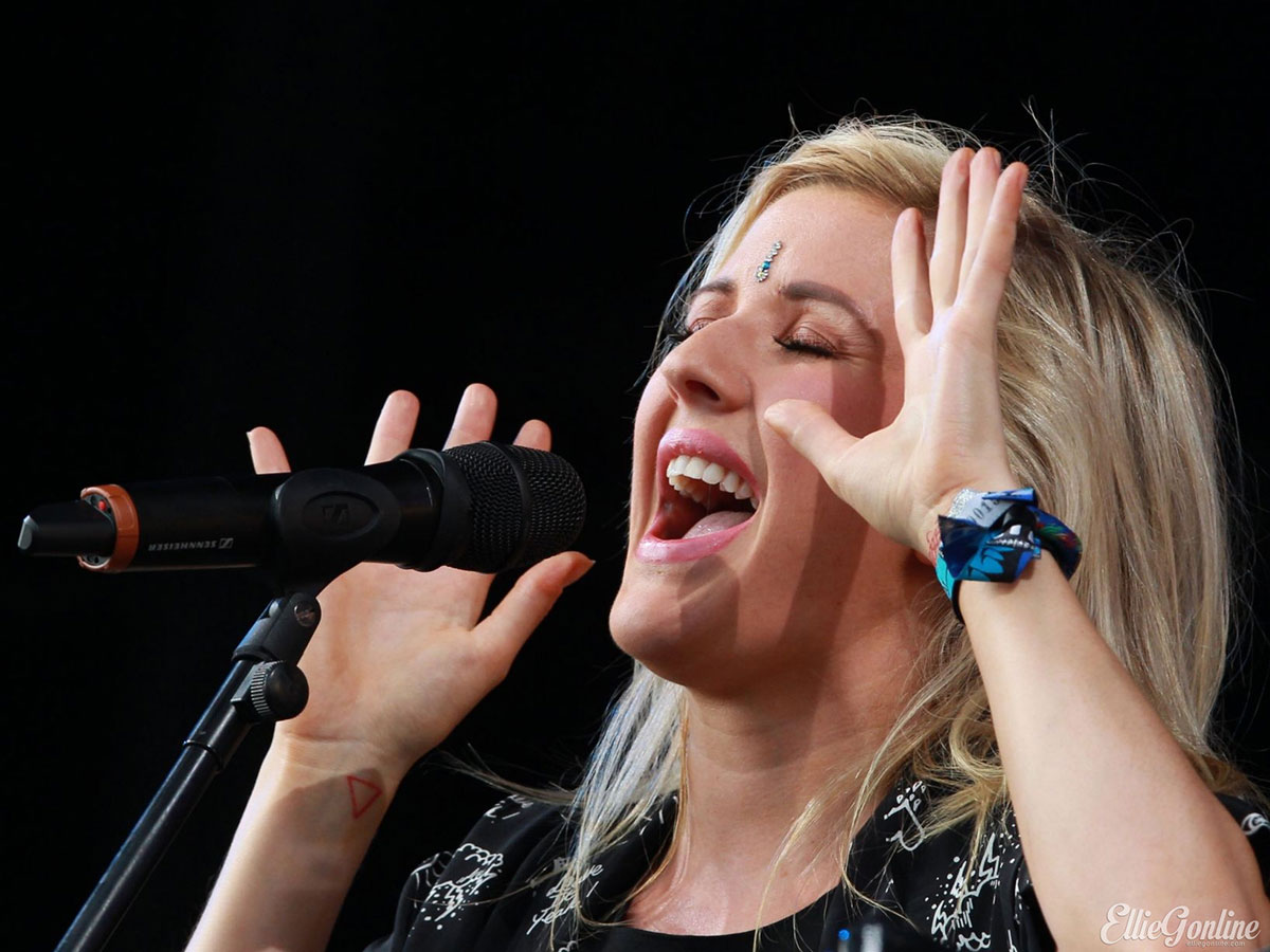 Ellie Goulding performs at T In The Park