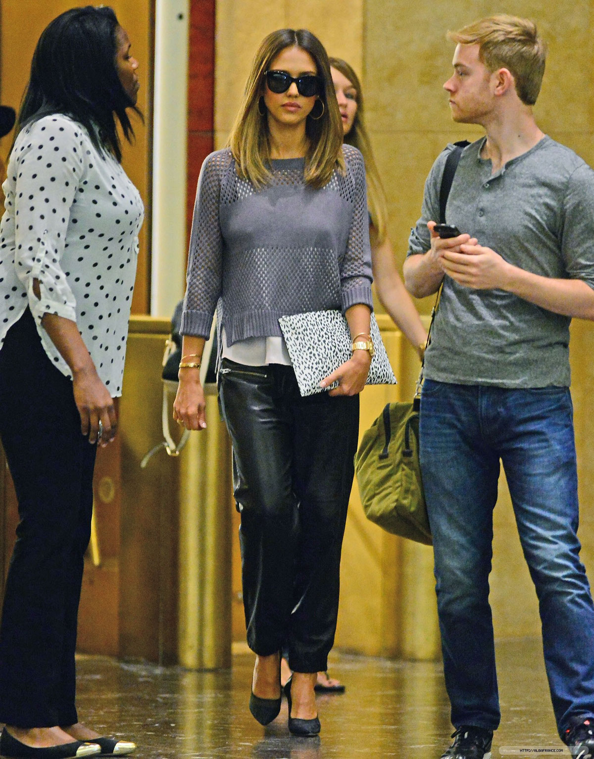 Jessica Alba arriving at SiriusXM Studio in NYC