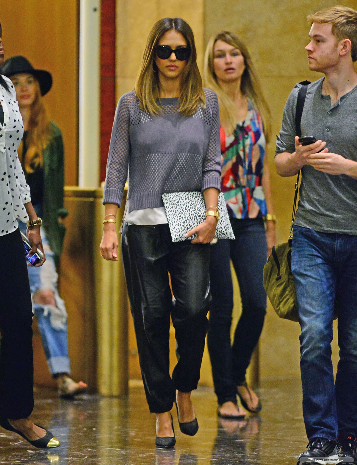 Jessica Alba arriving at SiriusXM Studio in NYC