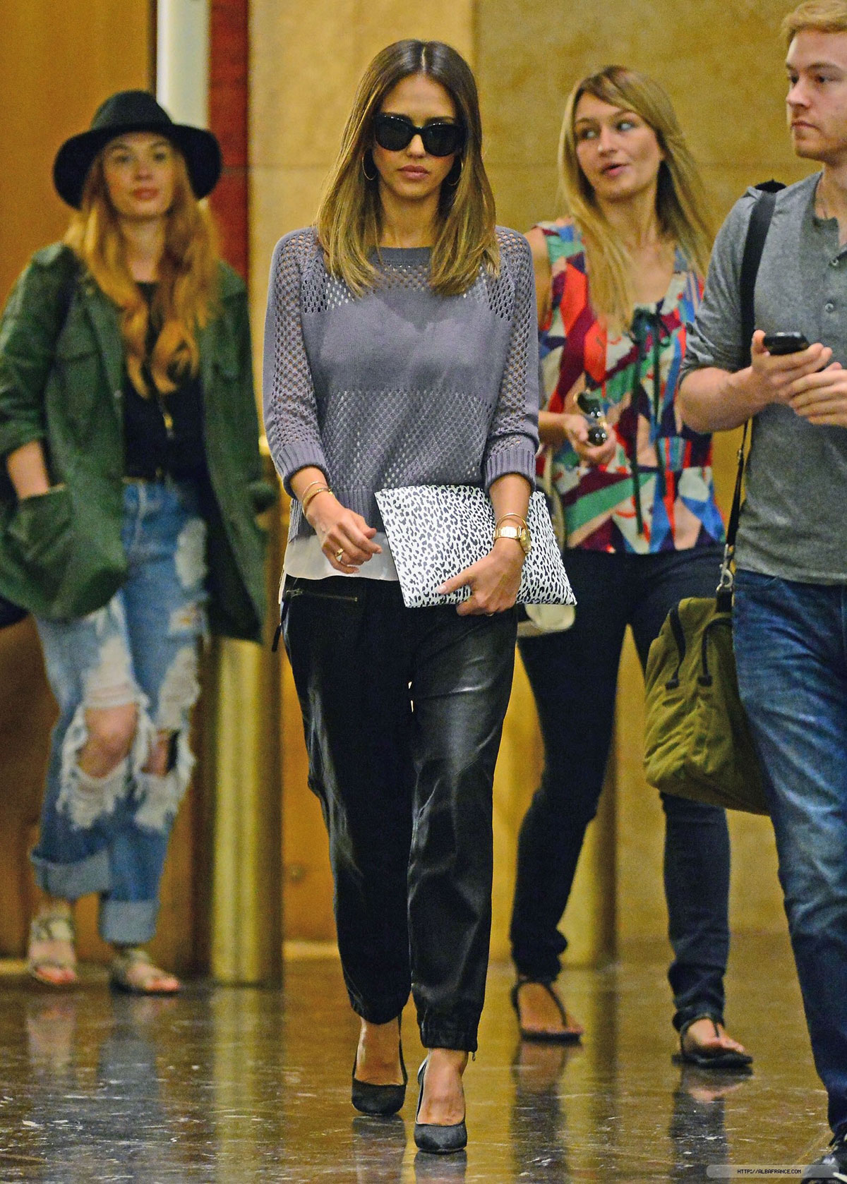 Jessica Alba arriving at SiriusXM Studio in NYC