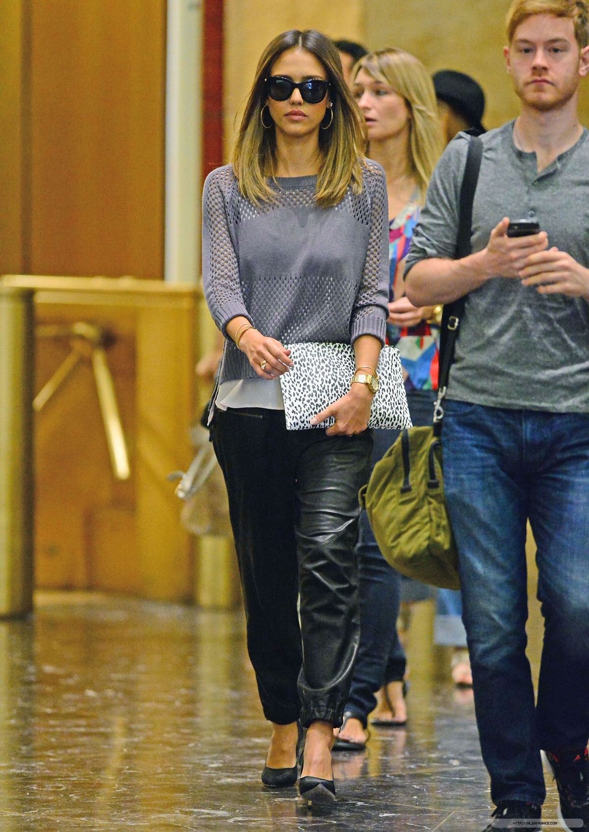 Jessica Alba arriving at SiriusXM Studio in NYC