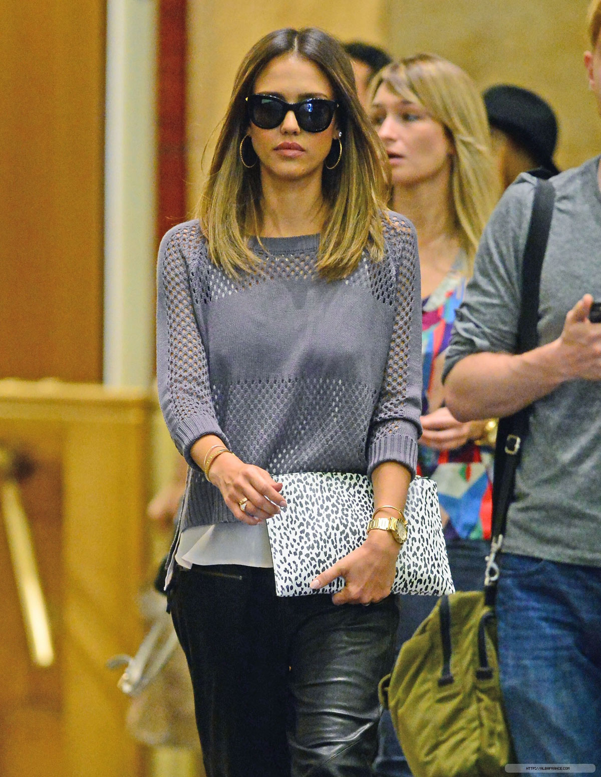 Jessica Alba arriving at SiriusXM Studio in NYC