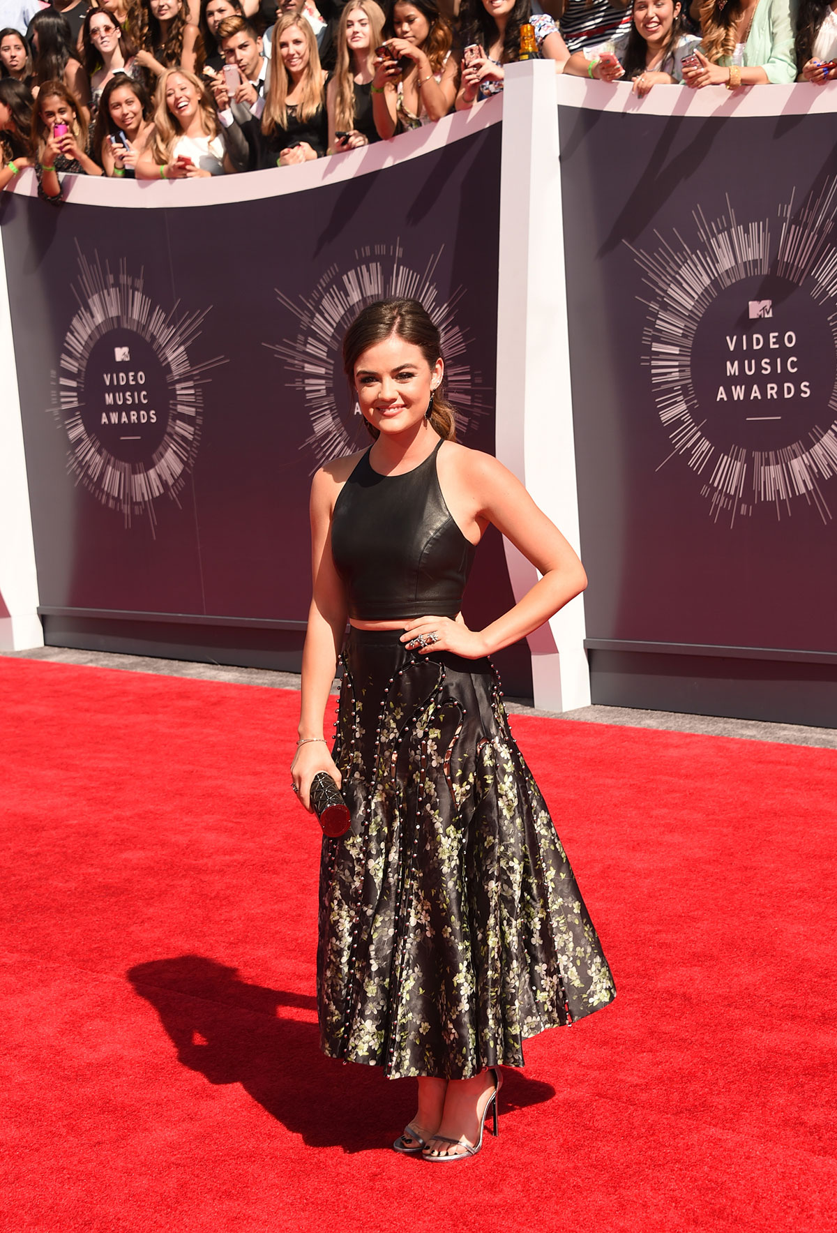 Lucy Hale attends 2014 MTV Video Music Awards