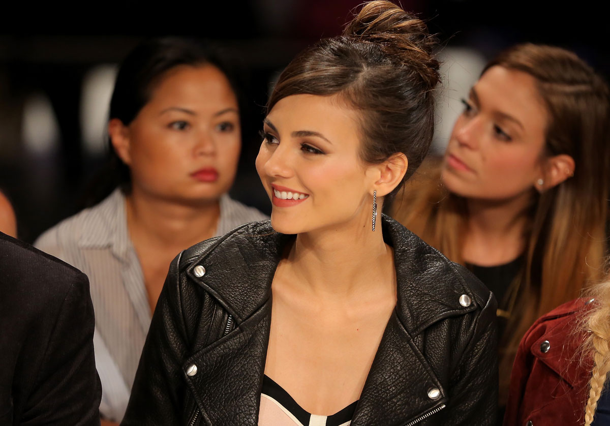 Victoria Justice attends the Rebecca Minkoff fashion show