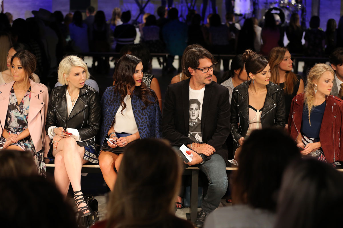 Victoria Justice attends the Rebecca Minkoff fashion show