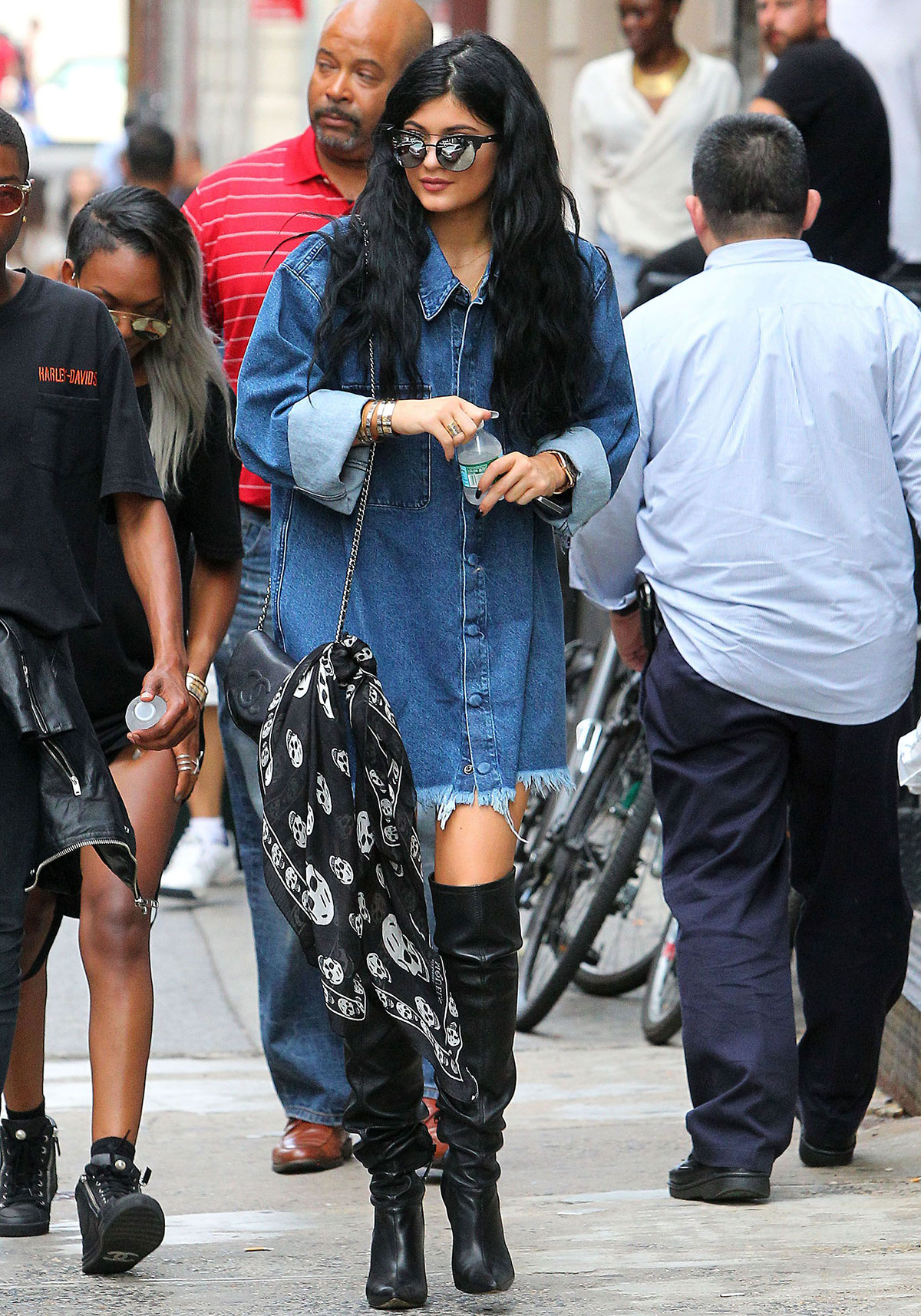 Kylie Jenner out in Soho district of New York City