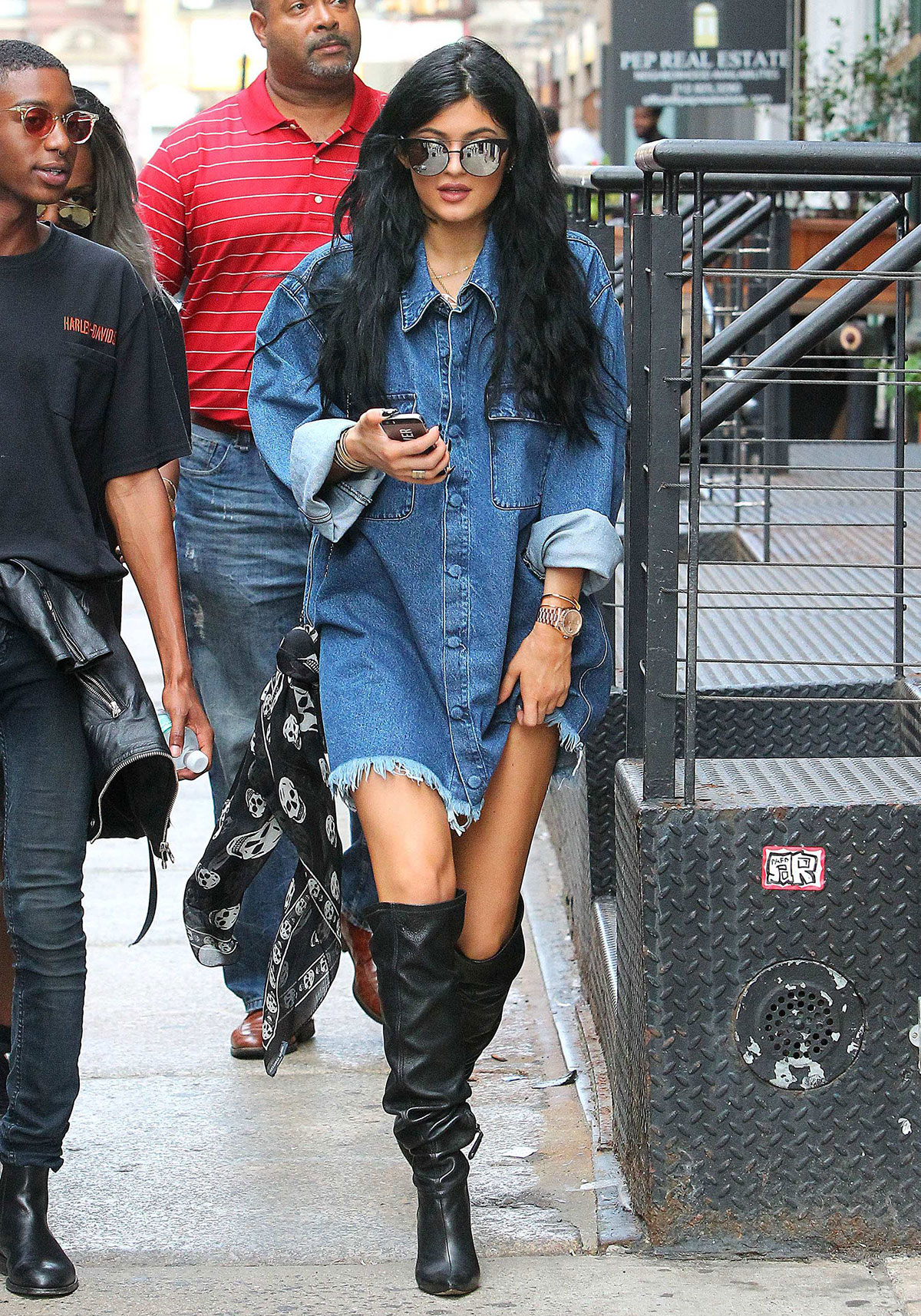 Kylie Jenner out in Soho district of New York City