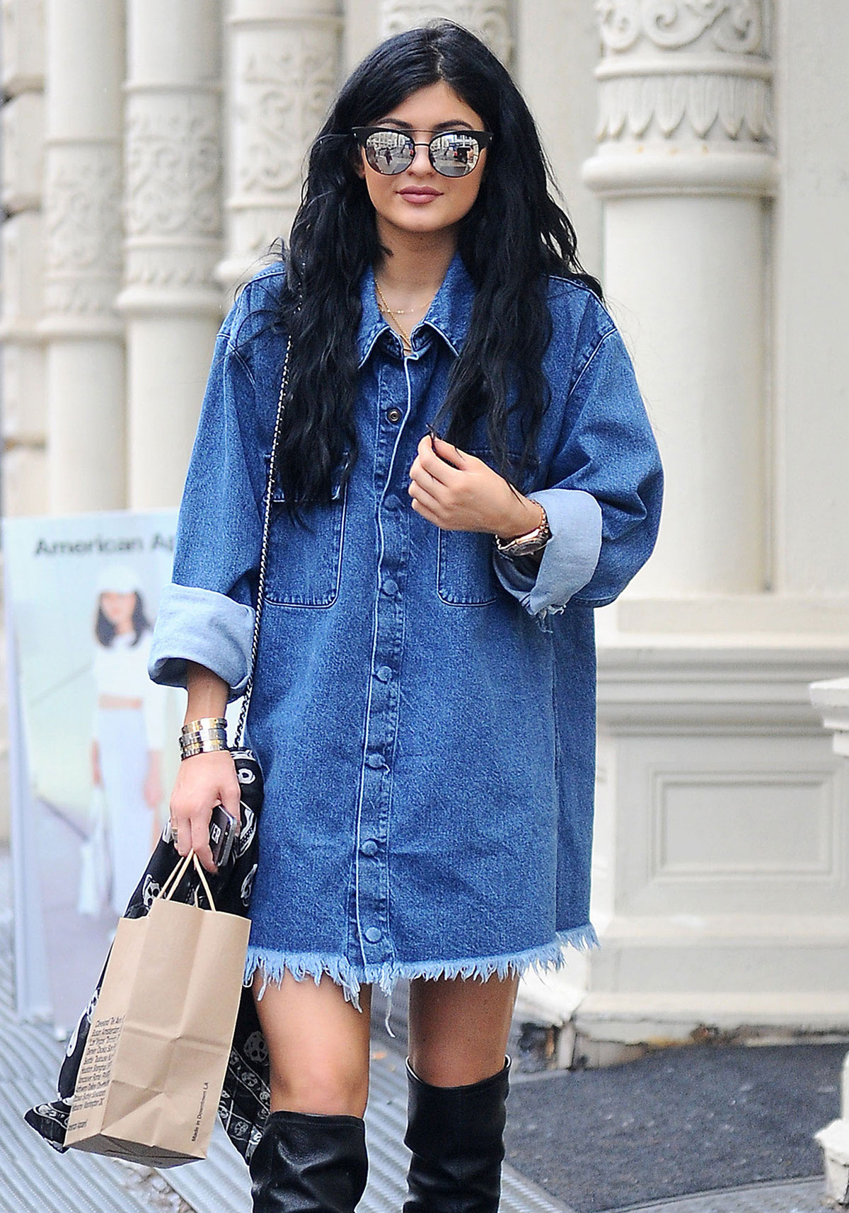 Kylie Jenner out in Soho district of New York City