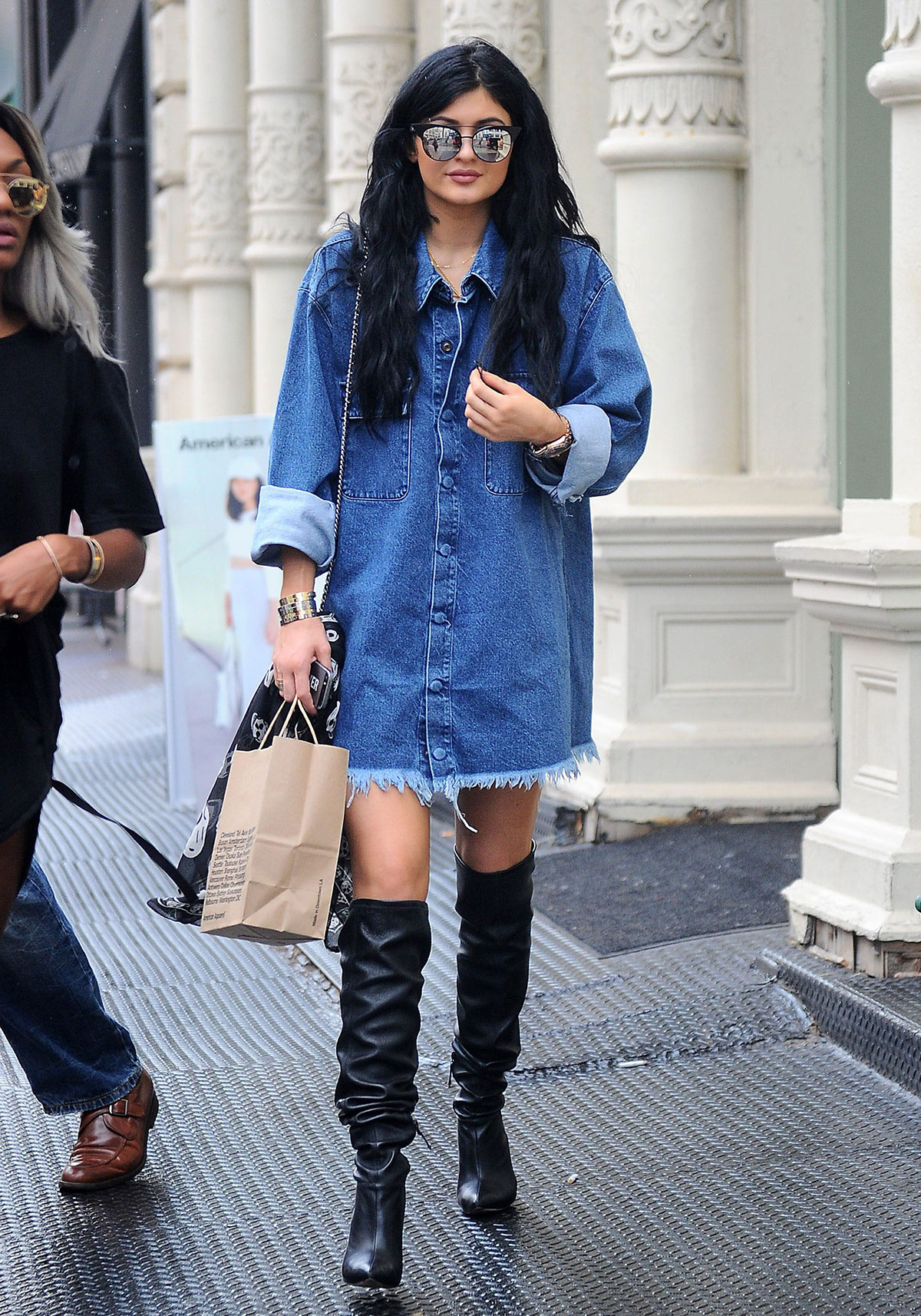 Kylie Jenner out in Soho district of New York City