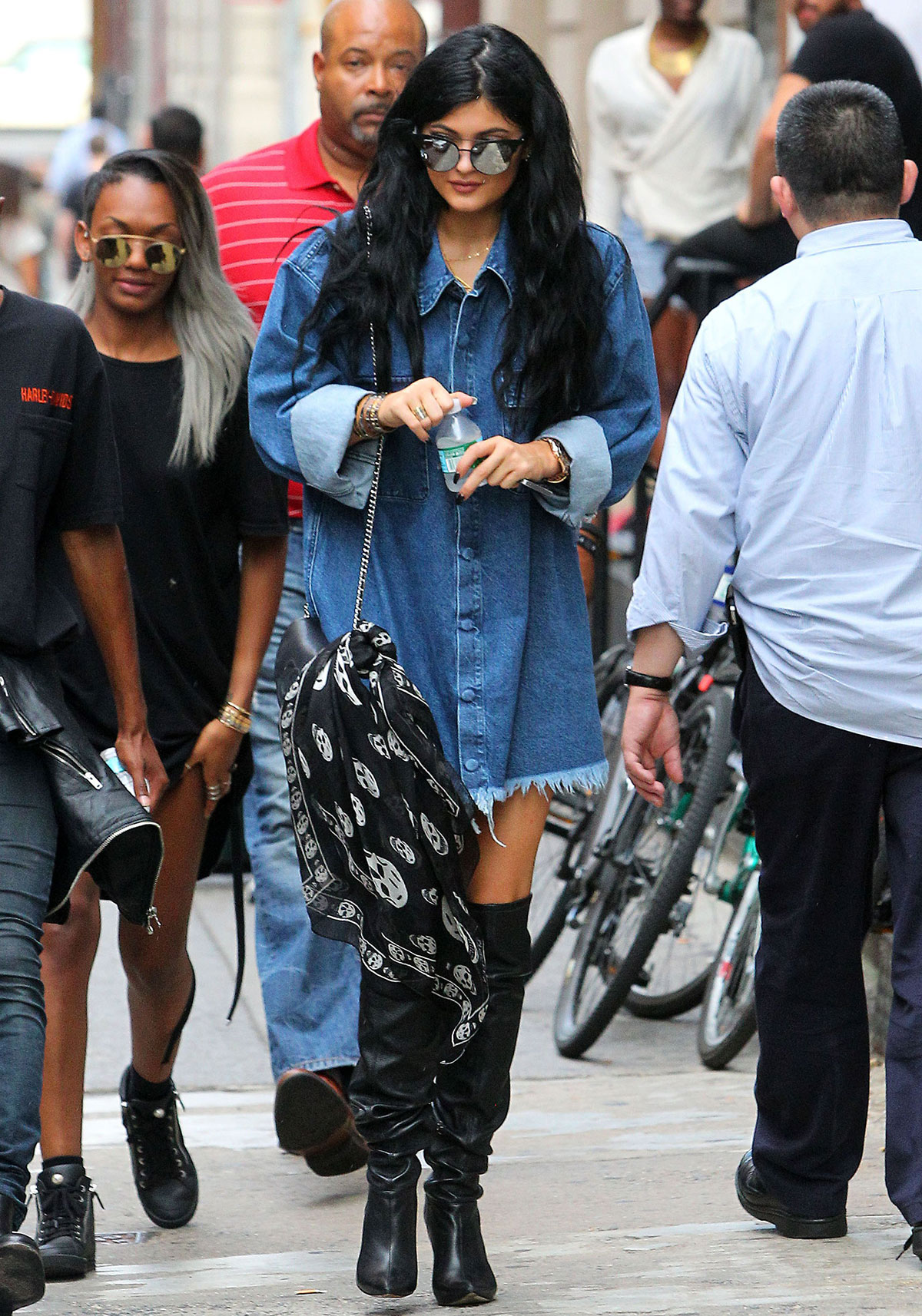 Kylie Jenner out in Soho district of New York City