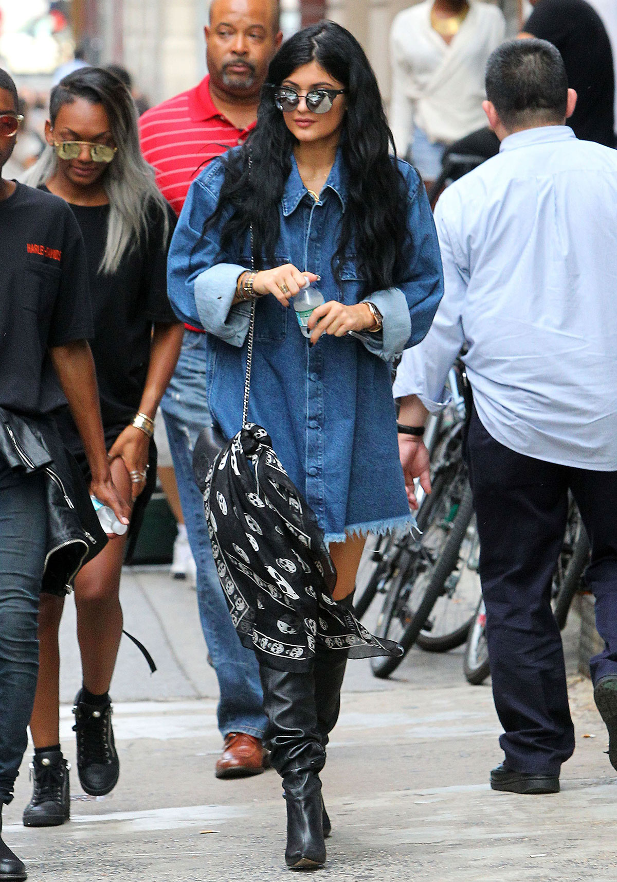 Kylie Jenner out in Soho district of New York City