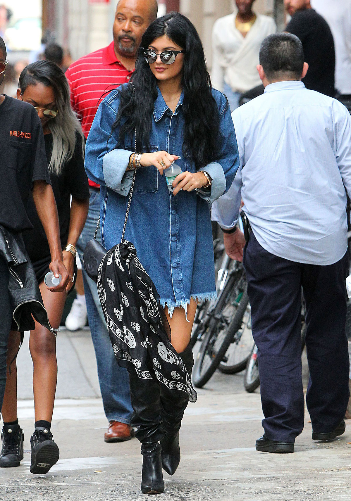 Kylie Jenner out in Soho district of New York City