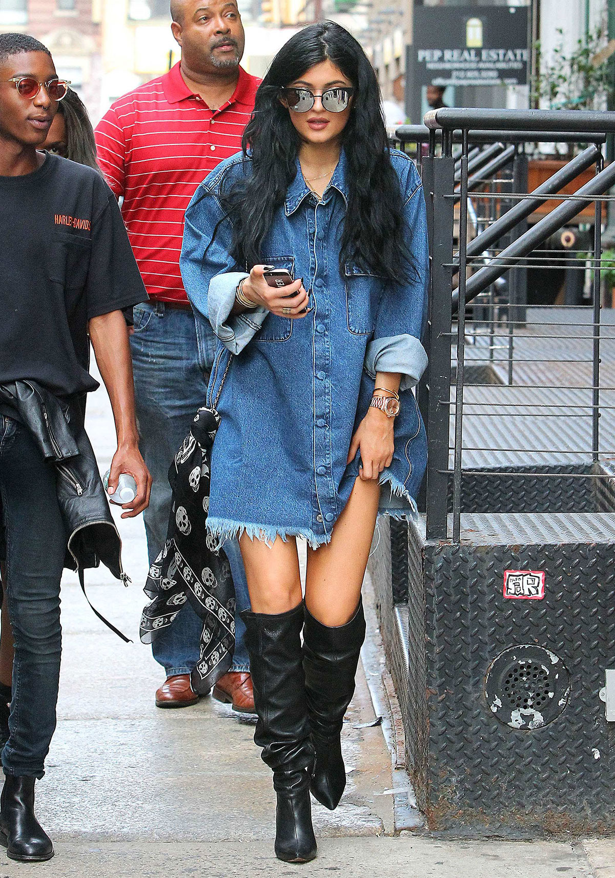 Kylie Jenner out in Soho district of New York City