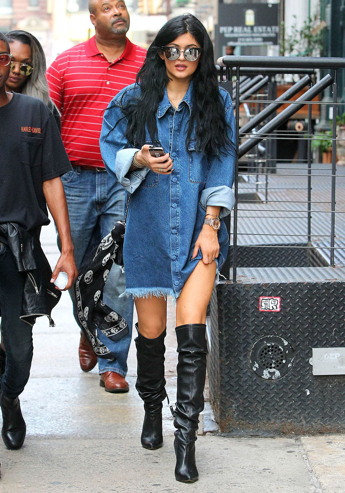 Kylie Jenner out in Soho district of New York City