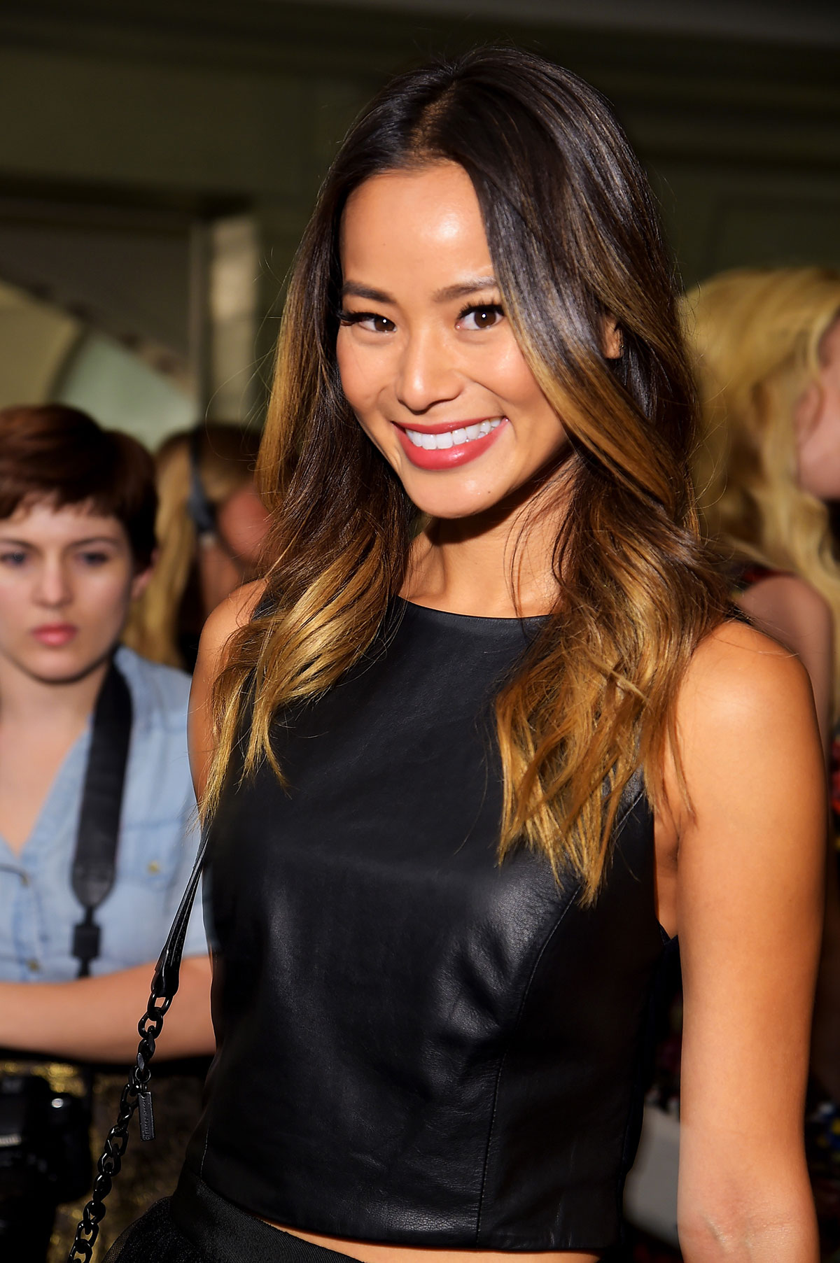 Jamie Chung at Alice+Olivia by Stacey Bendet Spring 2015 Presentation