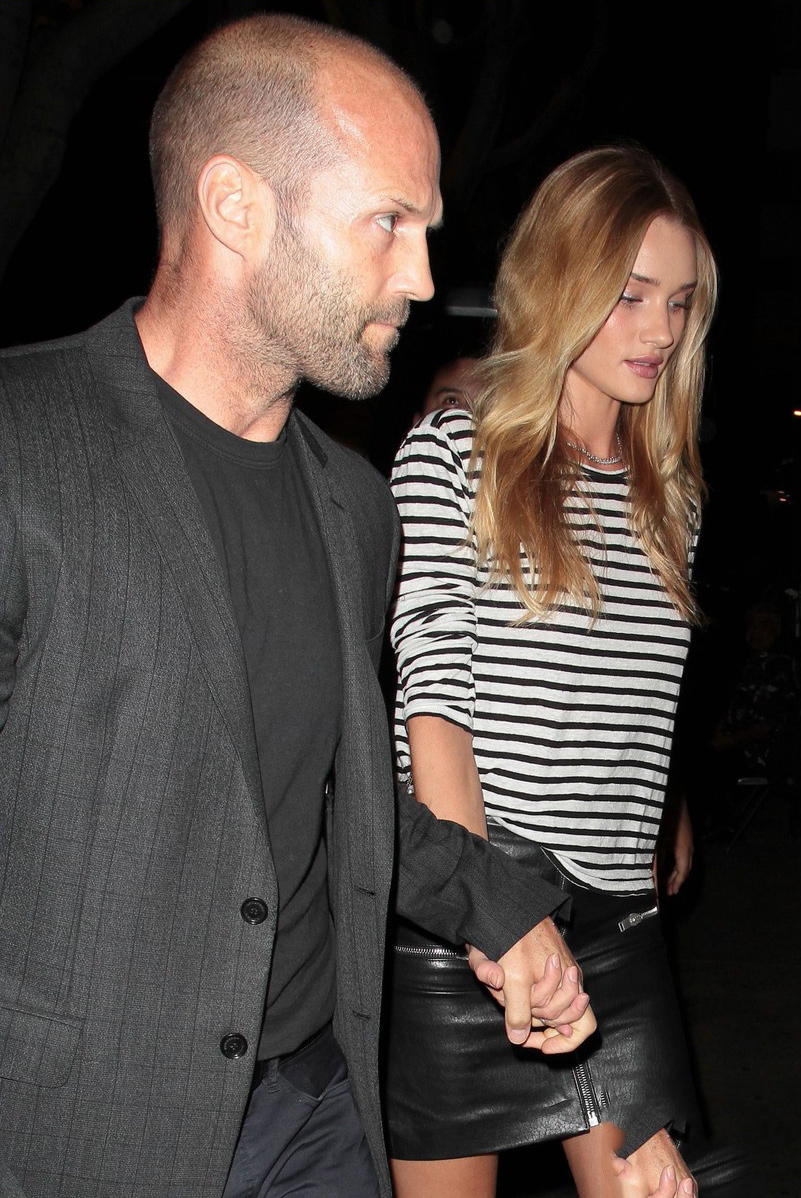 Rosie Huntington Whiteley leaves Madeo Restaurant