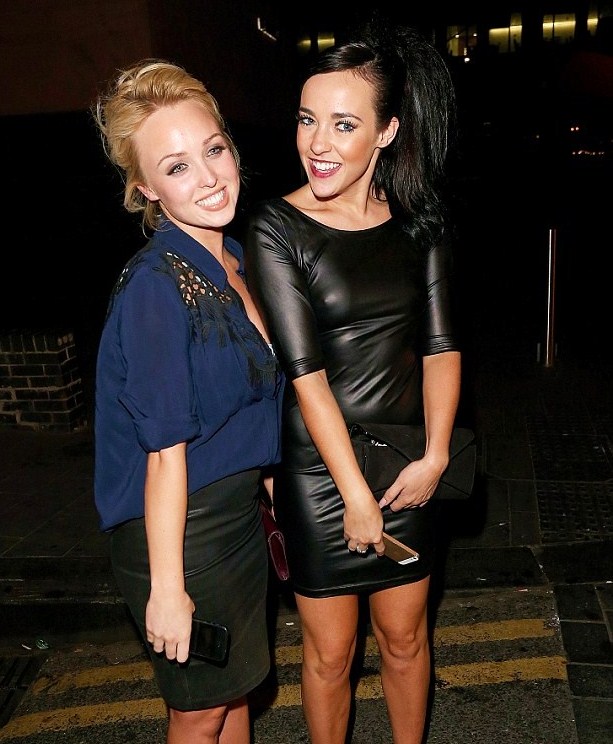 Jorgie Porter and Stephanie Davis night out at The Neighbourhood Bar & Restaurant