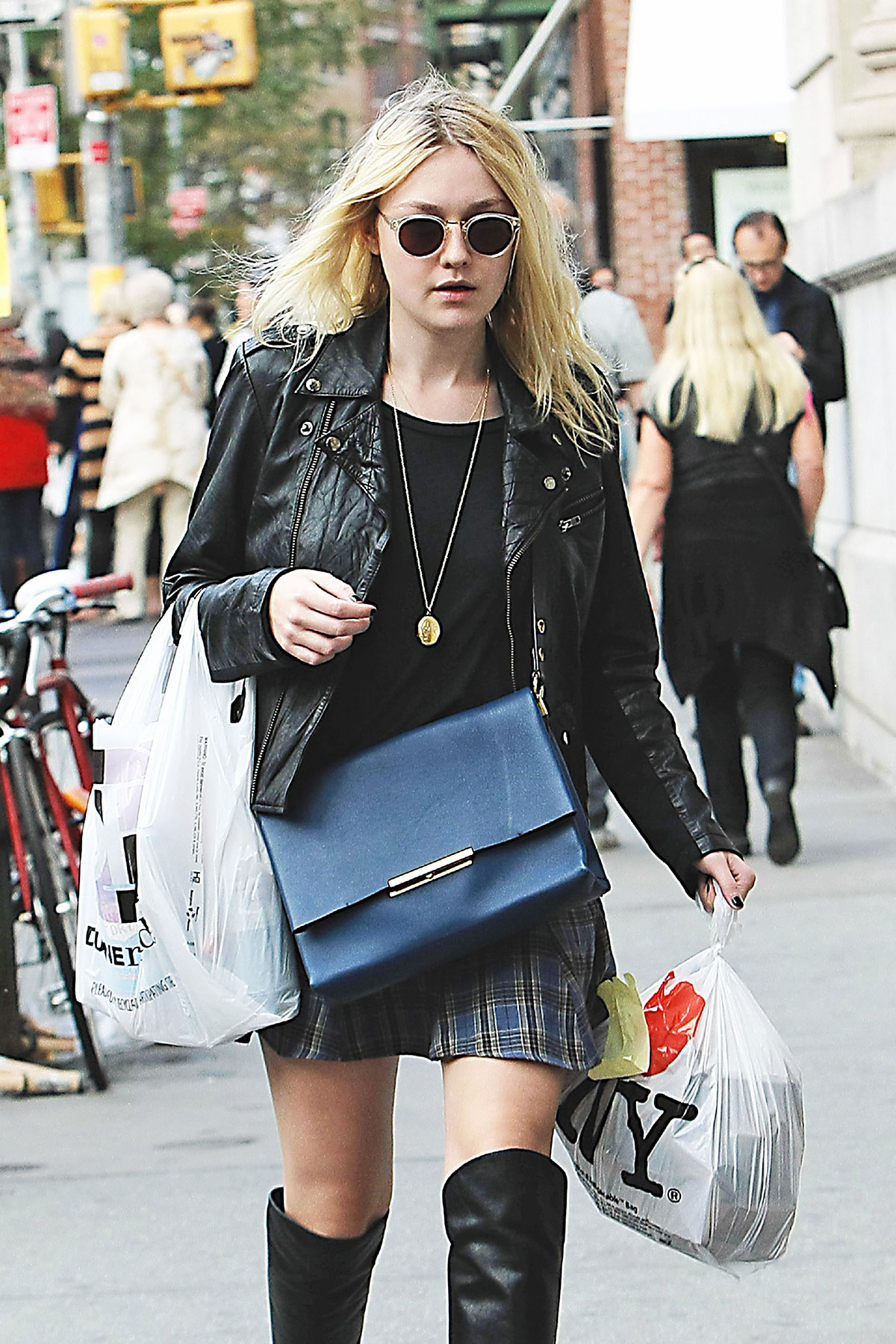 Dakota Fanning out in SoHo