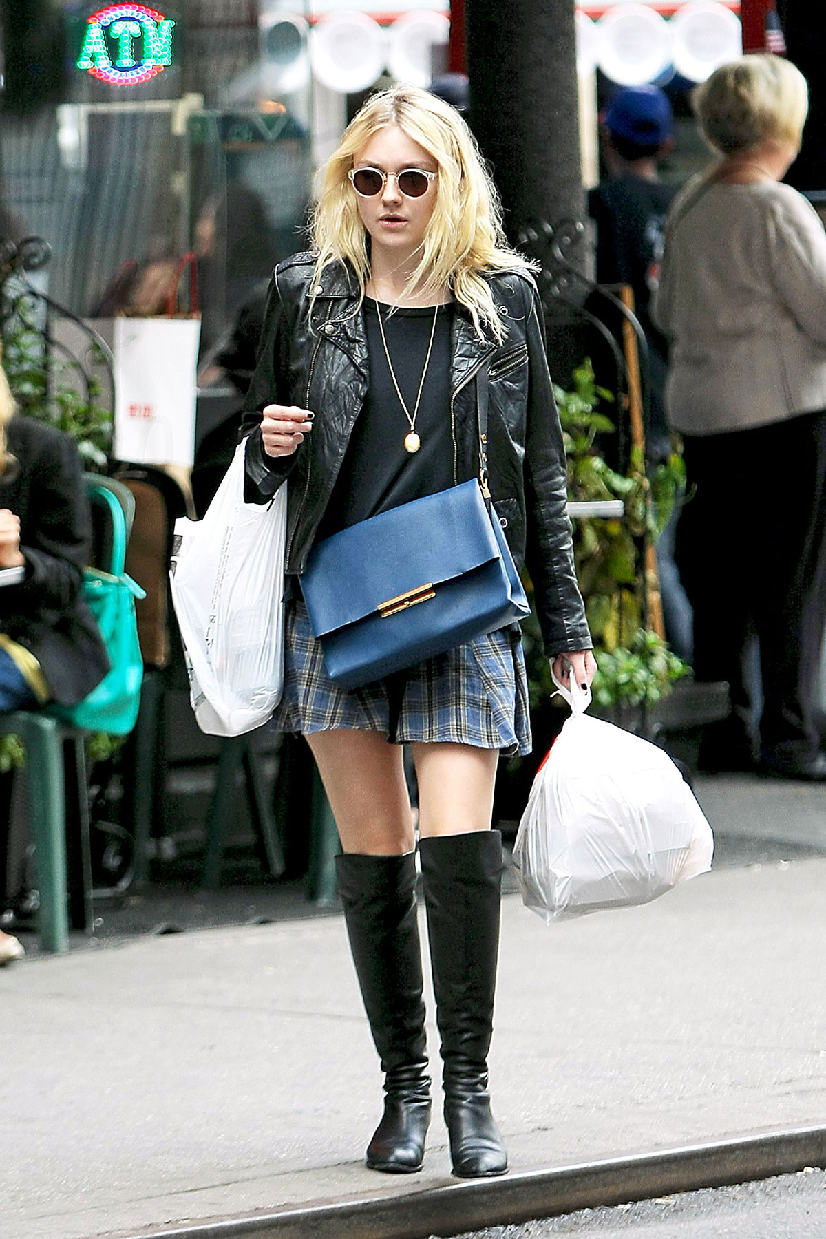 Dakota Fanning out in SoHo