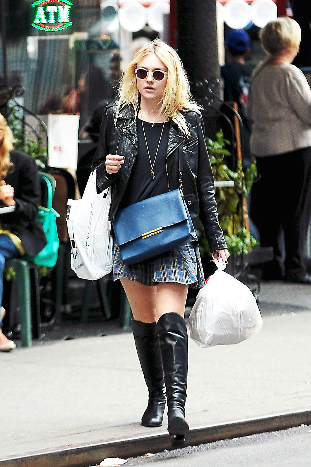 Dakota Fanning out in SoHo