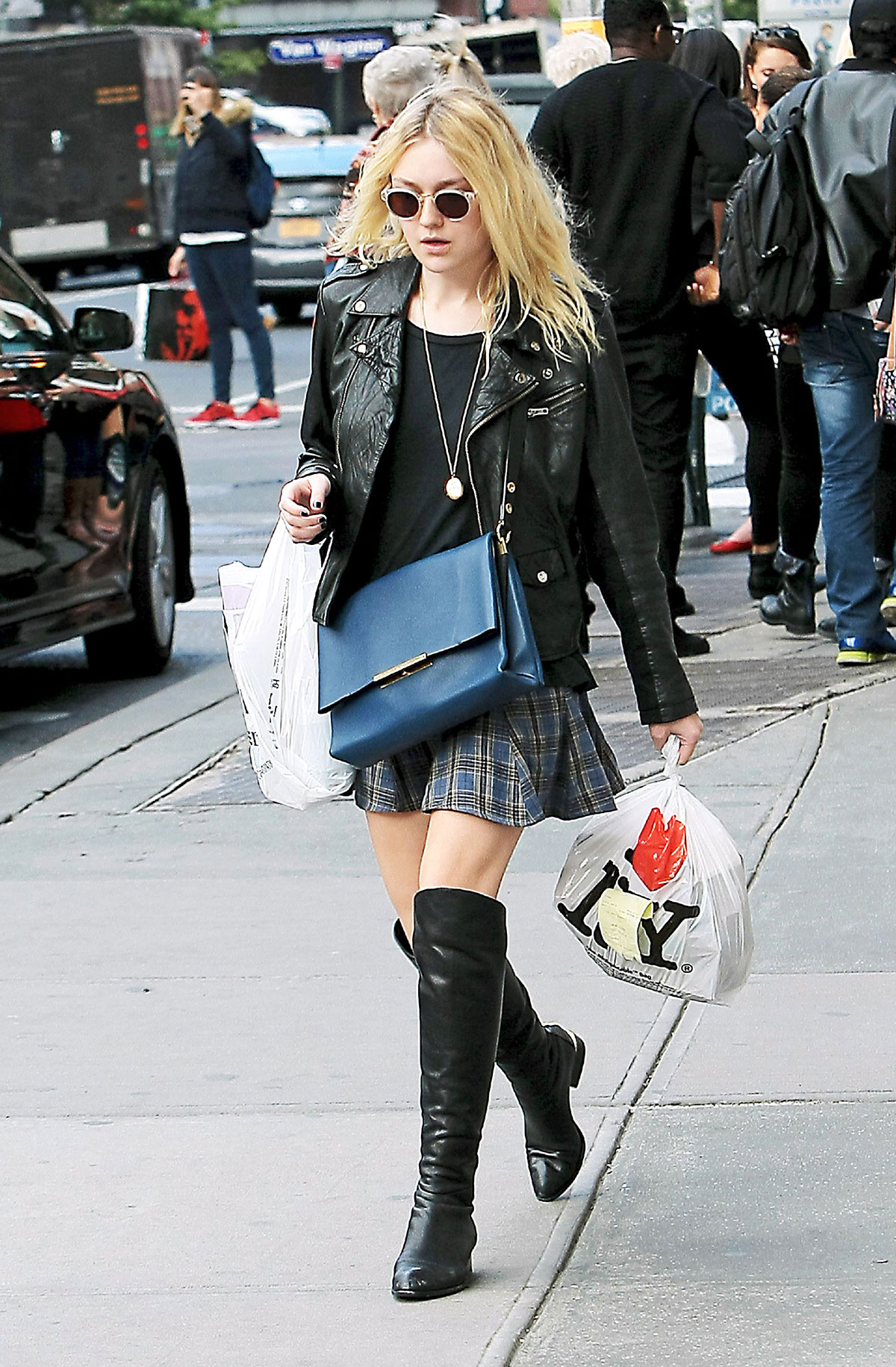 Dakota Fanning out in SoHo