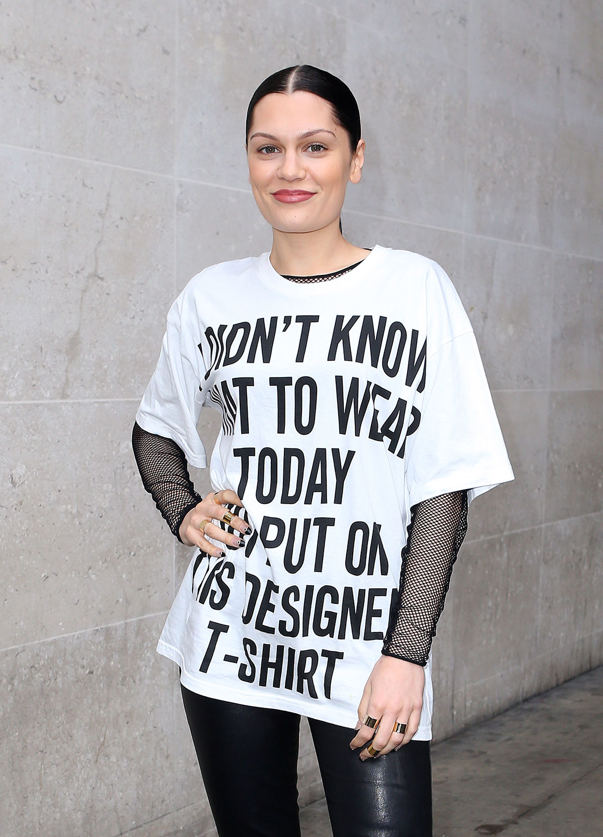 Jessie J leaving BBC Radio 1 Studios in London