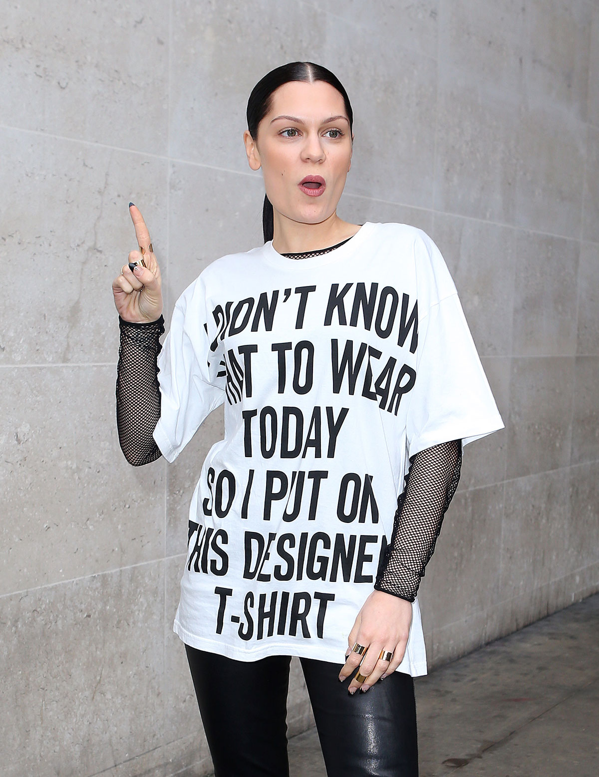 Jessie J leaving BBC Radio 1 Studios in London